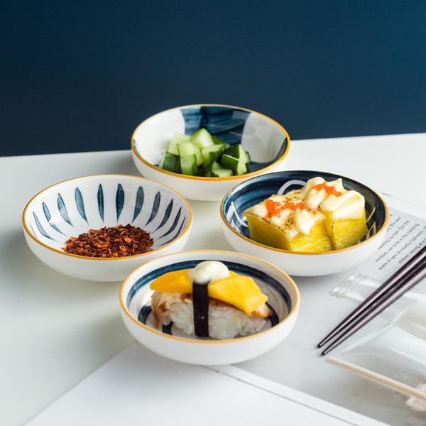 Набор Dinnerware 4 плит керамический с логотипом простого дизайна и клиента