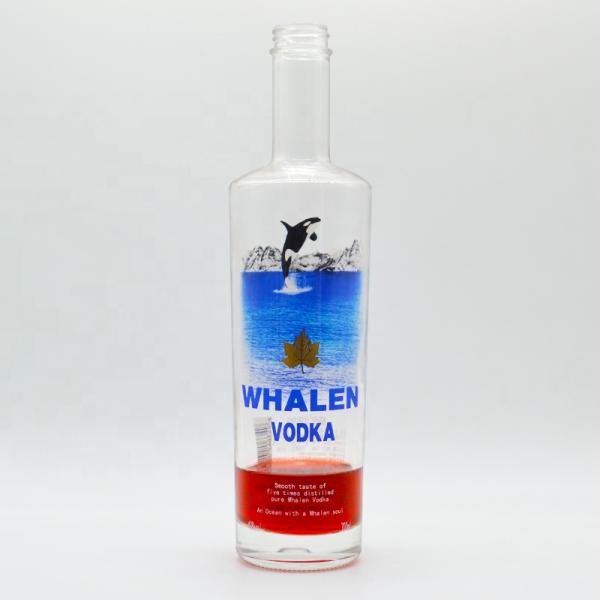 375ml 500ml 700ml 750ml Custom Decoration Vodka Bottle with Cork Caps from OEM/ODM