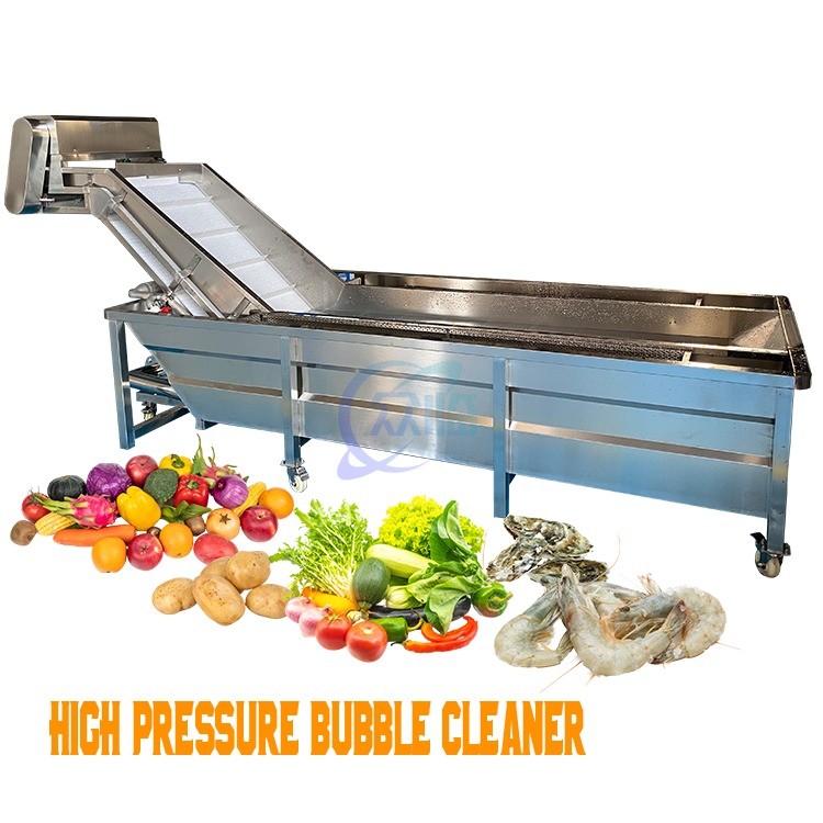 High Pressure Bubble Washing Machine 1000kg-1500kg Fish Washing Machine