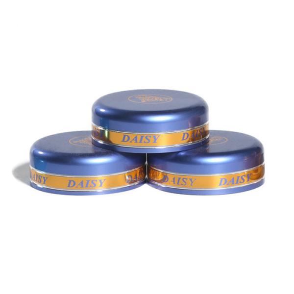 Glossy 38mm Plastic Aluminum Jar Cap Round Glass Bottle Screw Lid Eco Friendly