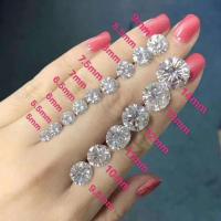 Brilhantes Moissanite Diamante Coração Princesa Asscher Travesseiro Redondo Brilhante Corte Charles VVS Pedra preciosa solta