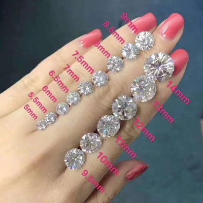 Stud earrings Moissanite Diamond Heart Princess Asscher Cushion Round Brilliant Cut Charles VVS Loose Gemstone