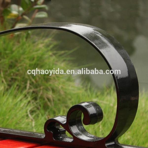 Bancos de parque impermeável da madeira maciça e do metal 150cm