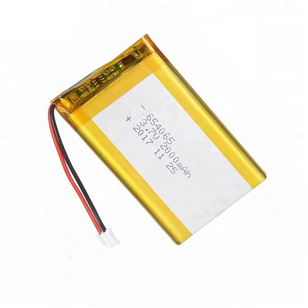 Bloco 654065 da bateria de Toy Cars Lithium Ion Polymer com conector