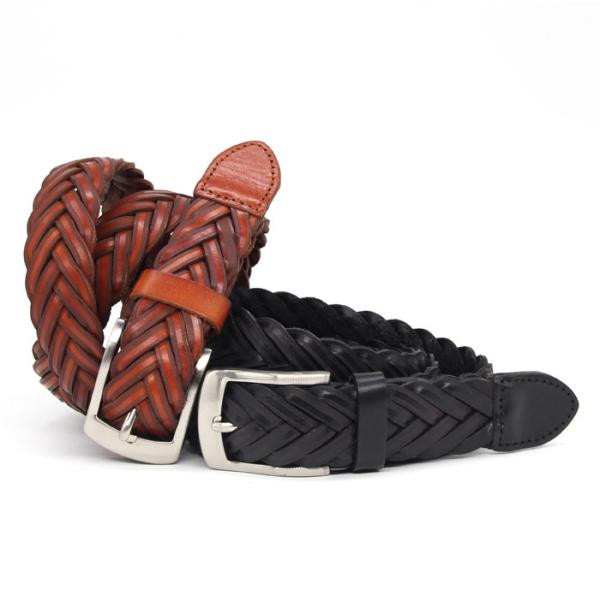 Unisex Woven Laser Cut Mens Elastic Stretch Belts Adjuatable Length