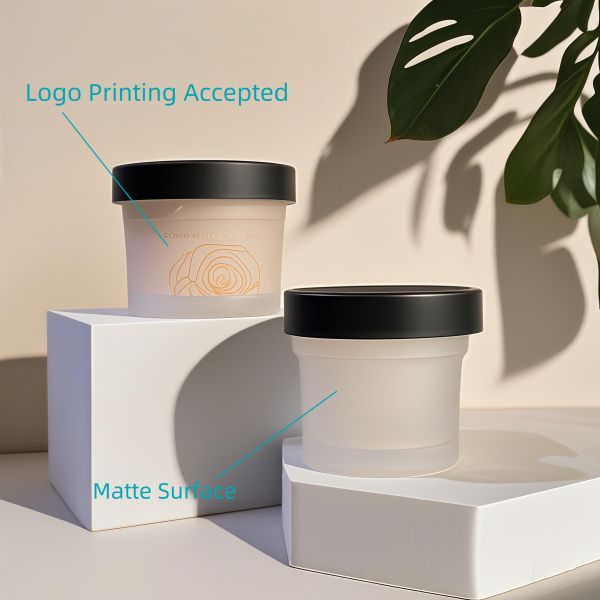 Food Grade 50-120ml Plastic PP Jar Pet Base Material for Cosmetic Cream Body Lotion Snack Candy Cookie Jelly Milk Storage