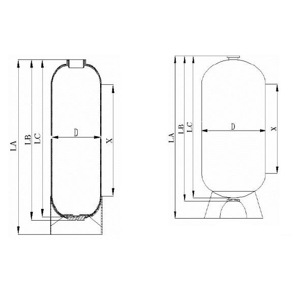 Очистка воды воды из крана разделяет аттестованный КЭ НСФ танка давления очистителя воды