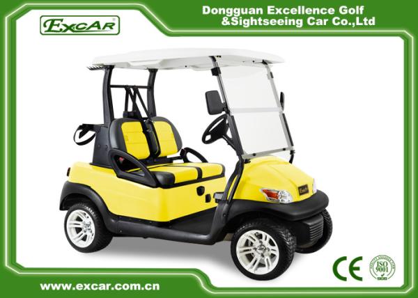 Excar Golf Buggy Electric 2 Seater Yellow And Black ISO/CE Approved