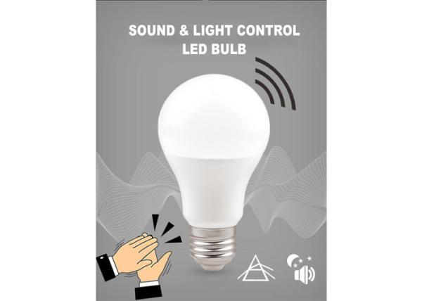 ROHS 9W Sensor Energy Saving LED Bulb Dia60*110mm Sound Control
