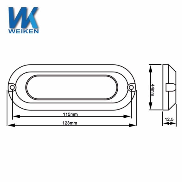 Stainless Steel 30W IP68 Underwater LED Swimming Pool Lights Surface Mounted
