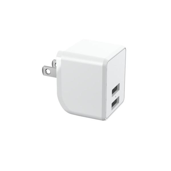 Foldable Prong 5V 2.4A Dual USB Flip Charger 617059 TBC
