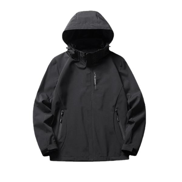 Polyester Windbreaker Jacket for Men XMAMLON Custom Full Zip Up Training Light Weight