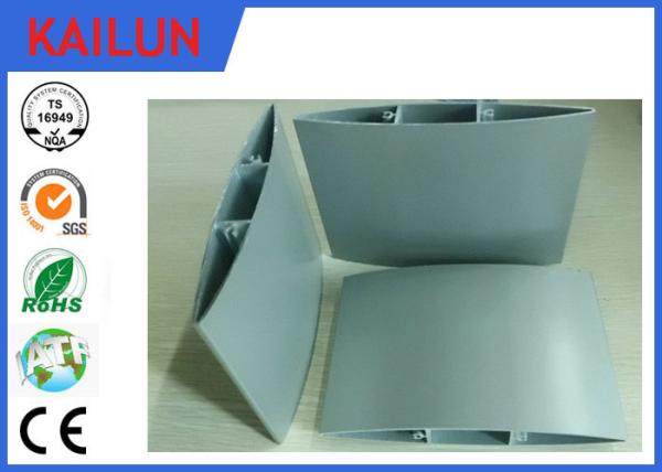 Anodized Aluminum Sun External Aluminium Louvres Blade With Oval Aerofoil  Shaped