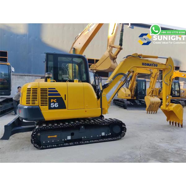 Komatsu PC56 En buen estado Excavadora Usada Máquina Usada JAPÓN Komatsu PC56 Excavadora de rastreo Excavadoras usadas