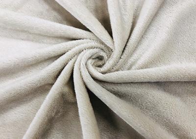 220GSM Warp Knitted Plush Fabric For Stuffed Animals Beige Comfortable