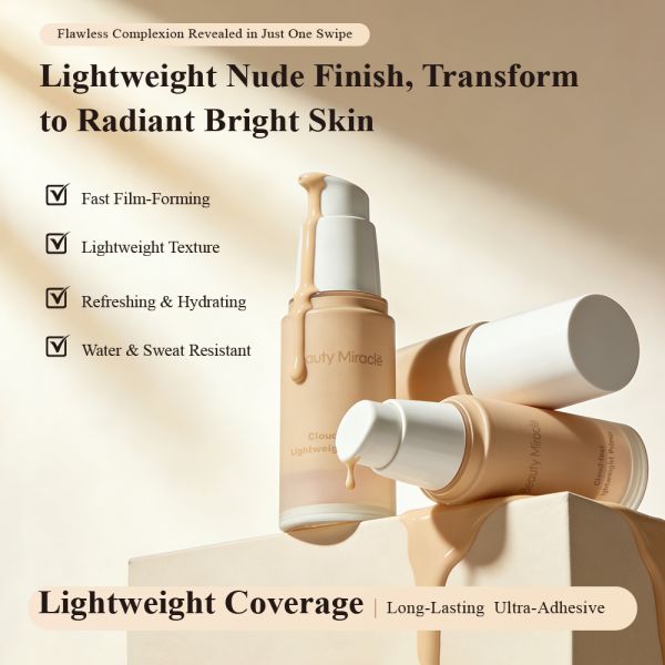 Factory-customized Brand Moisturizing Sun Protection and Brightening Cosmetic Base purple Foundation and Isolation Lotion