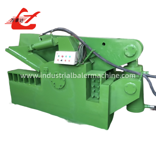 Hydraulic Alligator Shear 630kN Scrap Metal Cutting Machine with 600mm Blade for Steel Bar
