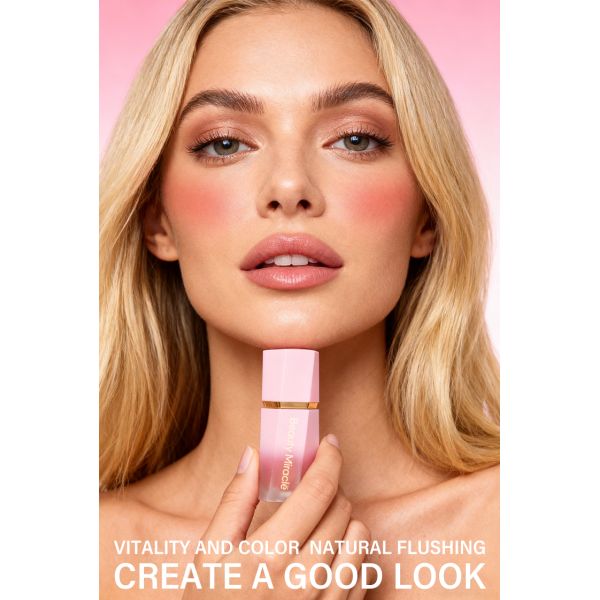 Wholesale Logo Free Multi Functional Cosmetics Makeup Moisturizing Matte Liquid Blush
