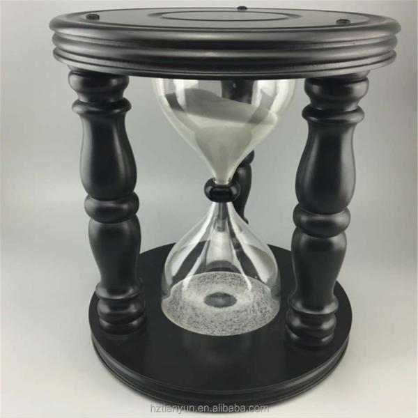 15 24 heures 60minuets poncent le sablier, minuteries antiques de sable de sablier