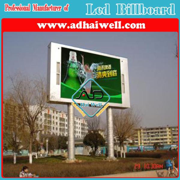 High Quality Unipole Billboard Structure for LED Digital Signage Advertising Display