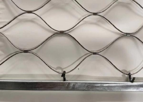 Infill Balustrade Handrail Stainless Steel Cable Mesh Anti Corrosive Anti Rust