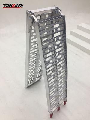 Aluminium 340kg Capacity 310mm Width Metal Trailer Ramps Foldable