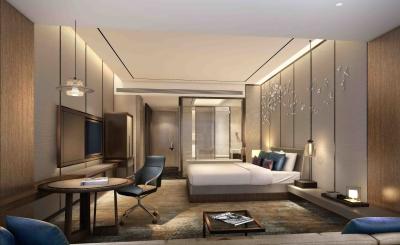 ISO14001 Standard Bedroom Storage Wardrobe Customize Size For Luxury Hotel Suites