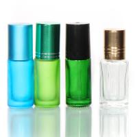 Botão de vidro transparente de 10 ml para óleos essenciais de perfume