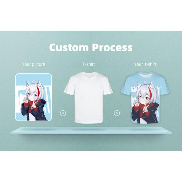 Anti Pilling Washable Leisure Apparel , Polyester Sublimation T Shirts