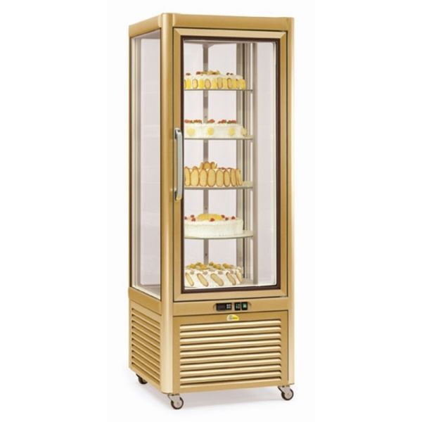 Commercial Bakery Shop Rotating Pastry Display Chiller Standing Counter