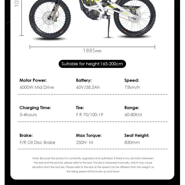 Take Your OffRoad Adventures to the Next Level with Our 72V Mid Mounted Motor Minibike