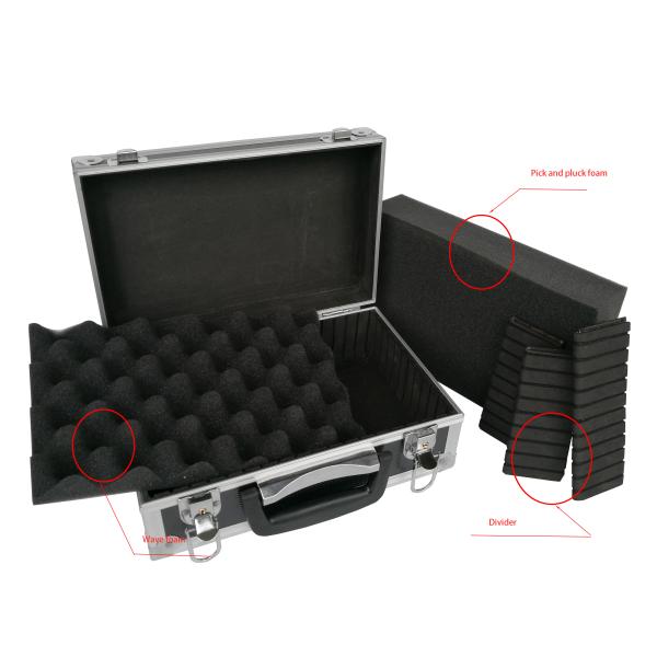 Облегченный небольшой алюминиевый материал ABS черноты случая инструмента и алюминиевая рамка