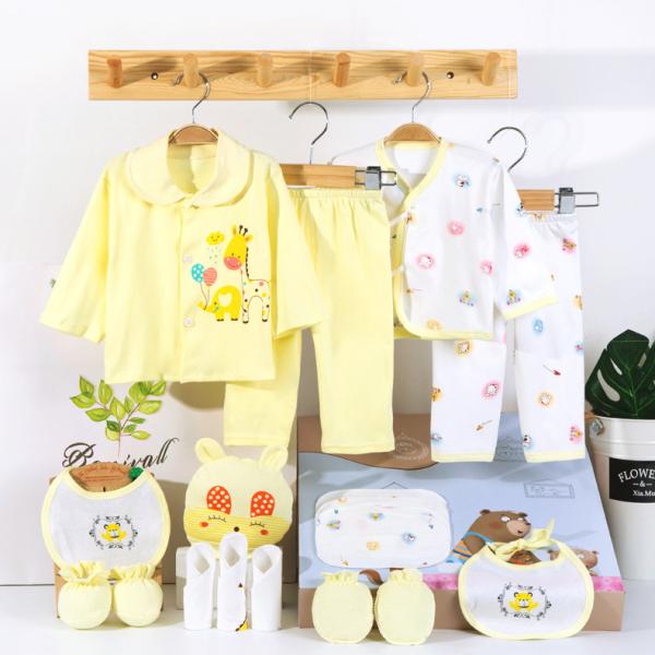 Golden supplier 100% cotton baby clothings gift clothes box newborn new born baby gift set