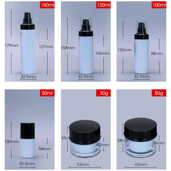 500ml Refillable Plastic Pump Bottle White Plastic Refillable Airless Pump Bottle 4oz 15ml 50ml 100ml 120ml 150ml