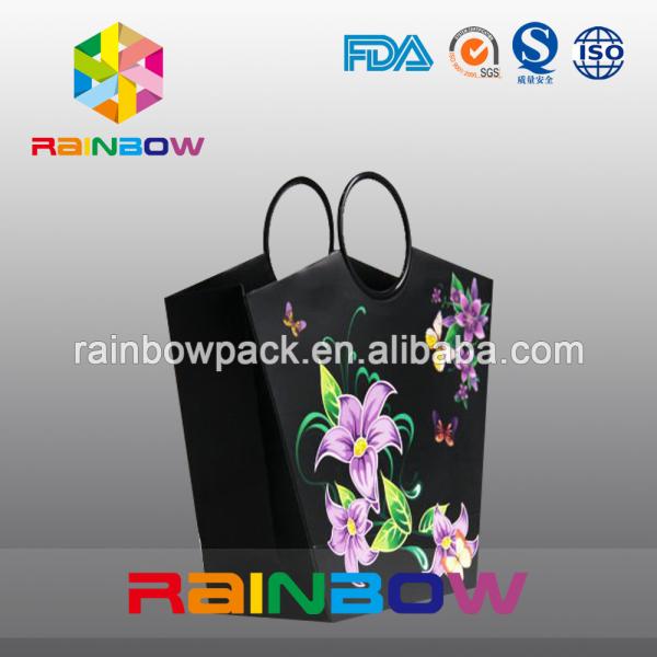 Saco do presente do papel de impressão de Cutom da promoção das mulheres, sacos de papel personalizados/sacos de compras
