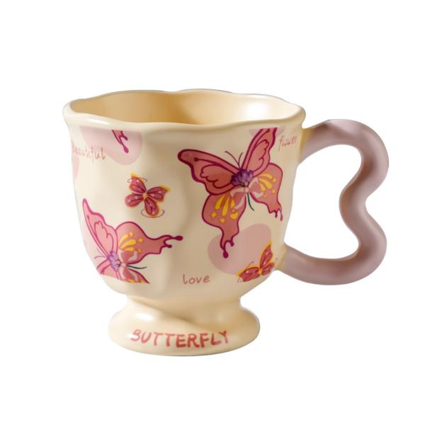 Butterfly Ceramic Mug with USB Heating Base 300ml