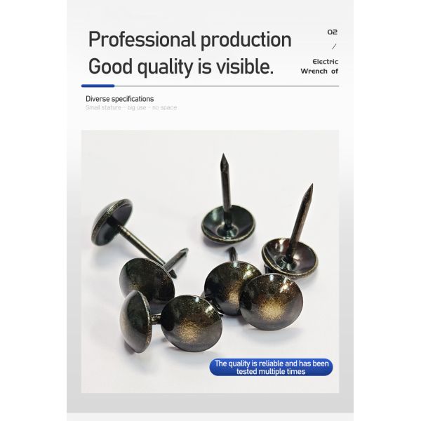 High Quality Furniture Living Room Sofa Decoration Nails Decorative Pushpin Metal Round Head Thumbtack