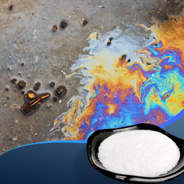 Polymère absorbant l'huile en poudre, écologique, longue durée de rétention, polyacrylate de sodium