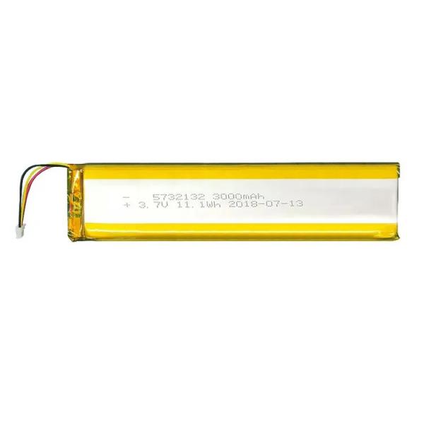 KC перезаряжаемая 3.7V 3000mah Литиевая полимерная батарея 5732132 Для автомобиля GPS Power Bank