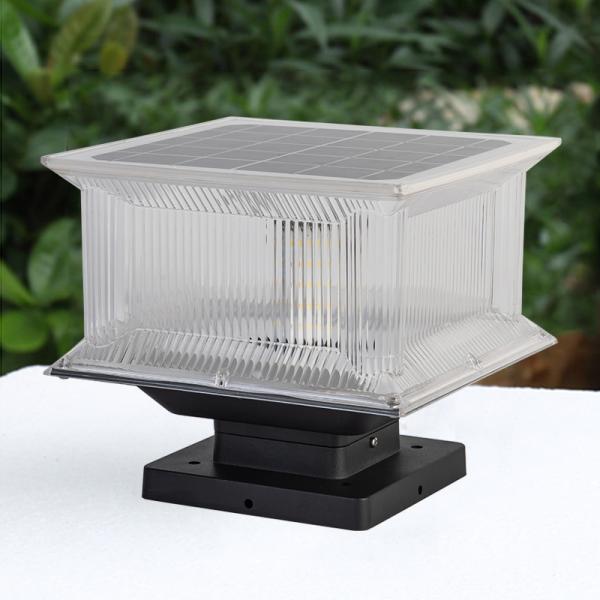 Водоустойчивый солнечный штендер IP65 освещает на открытом воздухе лампу крышки столба 6000K