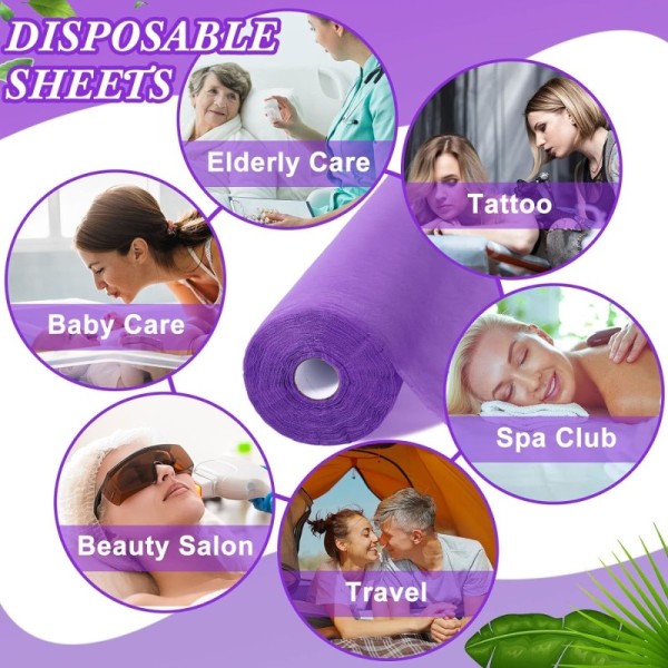 environmentally friendly, convenient, efficient, Hotel Home Beauty Room Use PP Non-Woven Beauty Massage Bed Sheets Disposable Waterproof Hospital Medical Bed Sheet Roll