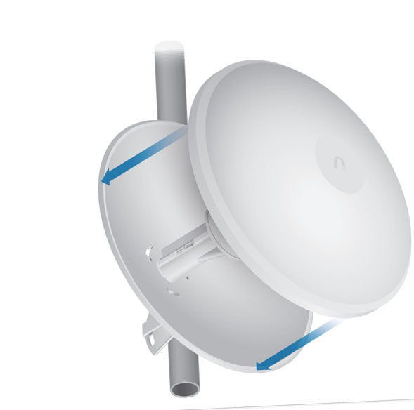 1000 Mbps 25dBi 8W Wireless Bridge Windshield PBE-RAD-400