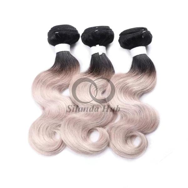 #T1B/Grey Body Wave Remy Human Hair Bundles Sew In Weave Bundles Brazilian Bundle Deals