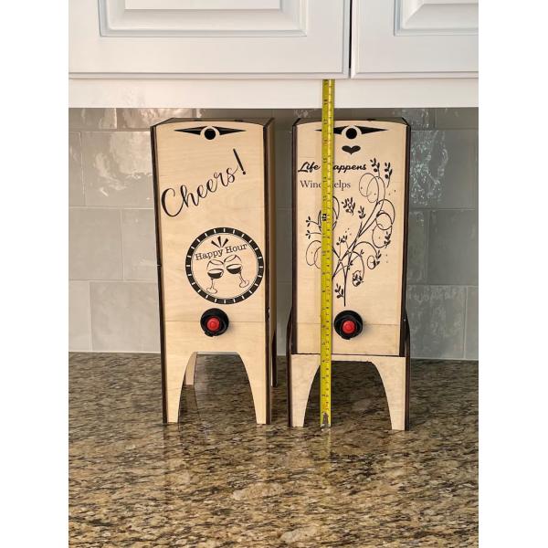 Wooden Wine Box Display Stand for Multiple Sizes of Boxes Hand Crafted Winebox Holder