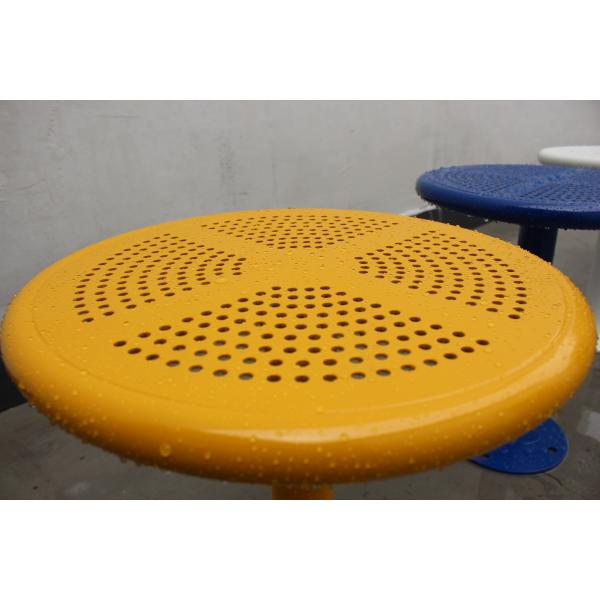 Уличная мебель Гавин Парк Стальный круглый стол с скамейками Ржавостойкие наружные металлические круглые столы