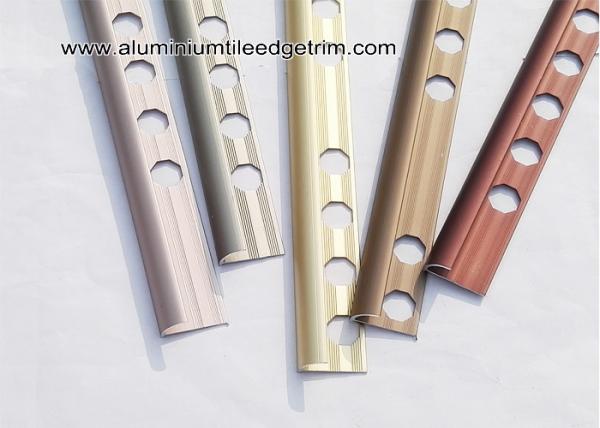 Aluminium Alloy Satin Matt Anodized Ceramic Tile Corner Trim For Wall Tile Edge