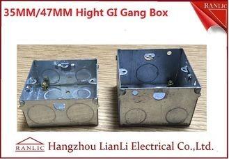3*6 Metal Electrical Gang Box BS4662 Hot Dip Galvanized Coil With Adjustable Ring