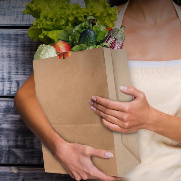 Экологически чистые свежие фрукты овощи упаковка Kraft Paper Bag с роскошным дизайном