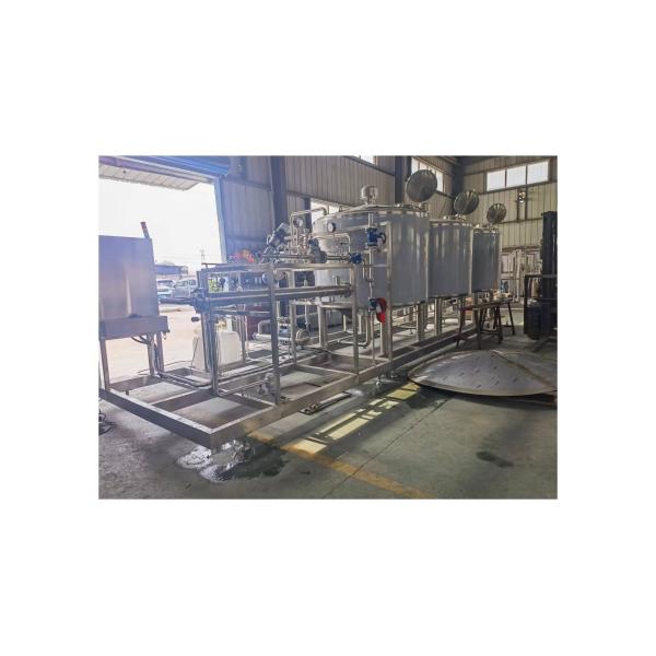 DN15 Compressed Air Inlet Alkali Acid Hot Water Tank CIP Cleaning Machine 220V/380V/415V