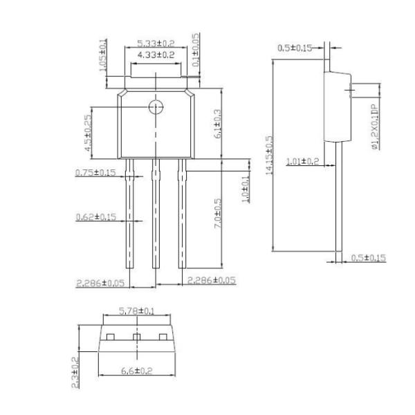 N Channel Mosfet Power Transistor 2A 600V Circuit Switching For LED Drive